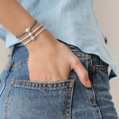 Elastic Bracelets|Majorica Adjustable Pink Stretch Sifnos Bracelet With Pearl