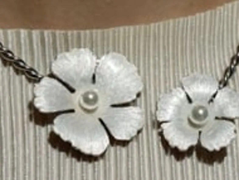 Pearl Chokers|Majorica Adjustable Silver Santorini Bianco Bridal Choker With Nacre Flowers