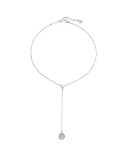 Pearl Chain Necklaces|Majorica Adjustable Steel Necklace Aura With Nuage Pearl