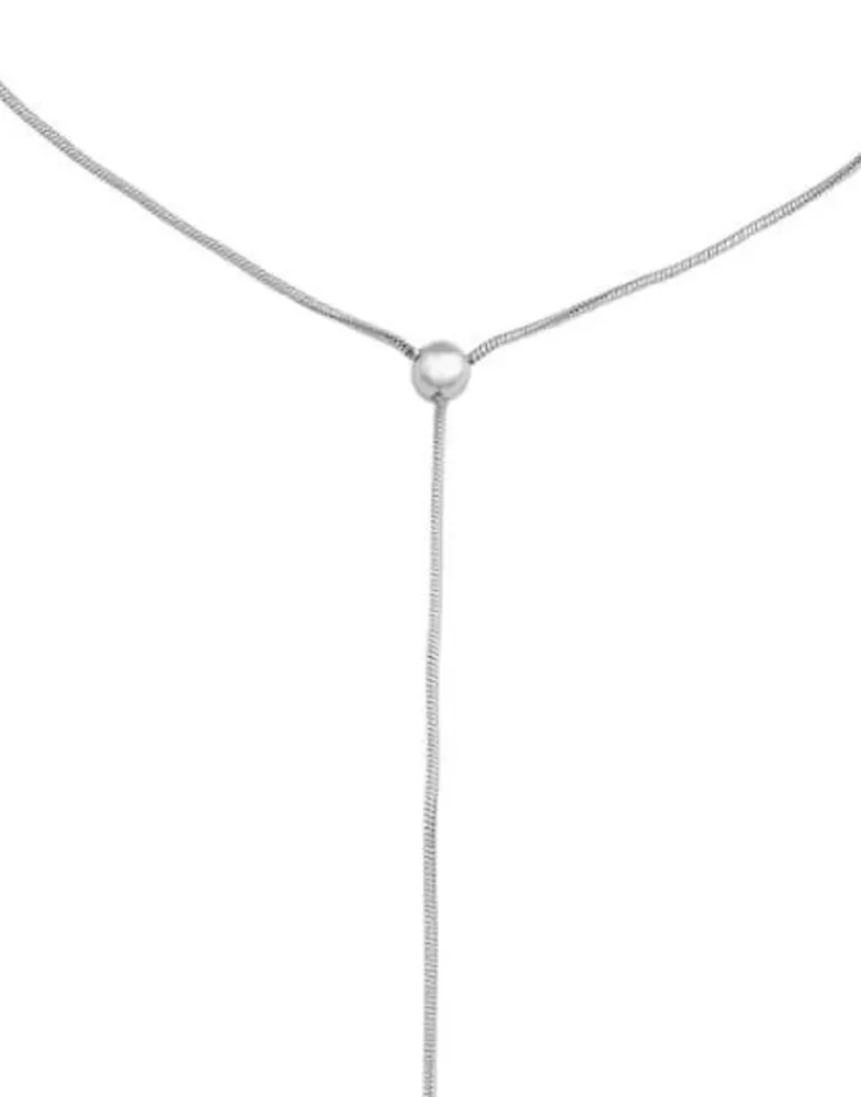 Pearl Chain Necklaces|Majorica Adjustable Steel Necklace Aura With Nuage Pearl