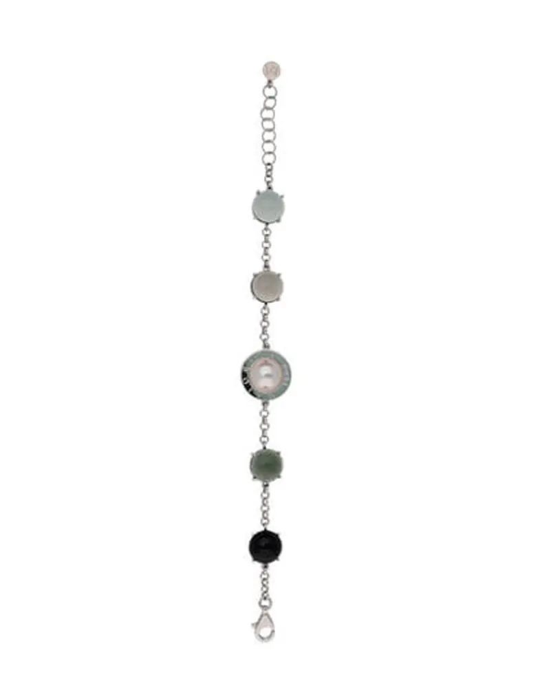 Chain Bracelets|Majorica Algaida Geometric Bracelet With Black Murano Glass