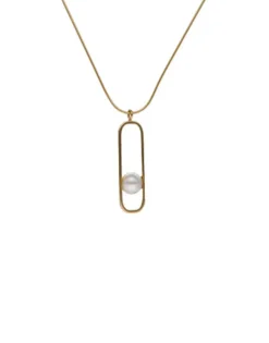 Pendants With Chain|Majorica Atenea Necklace With Chain And Round Pearl
