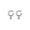 Pearl Hoop Earrings|Majorica Ayla Silver Earrings In High-Resistance Glass
