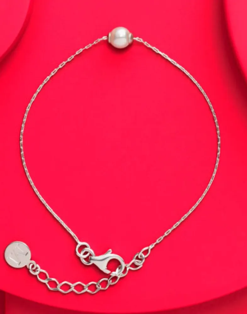 Chain Bracelets|Majorica Bracelet Cies Silver With White Pearl