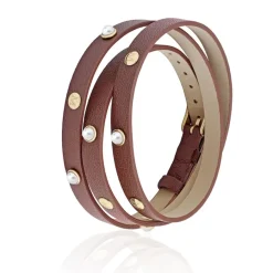 Golden Bracelets|Majorica Bracelet Duato Brown