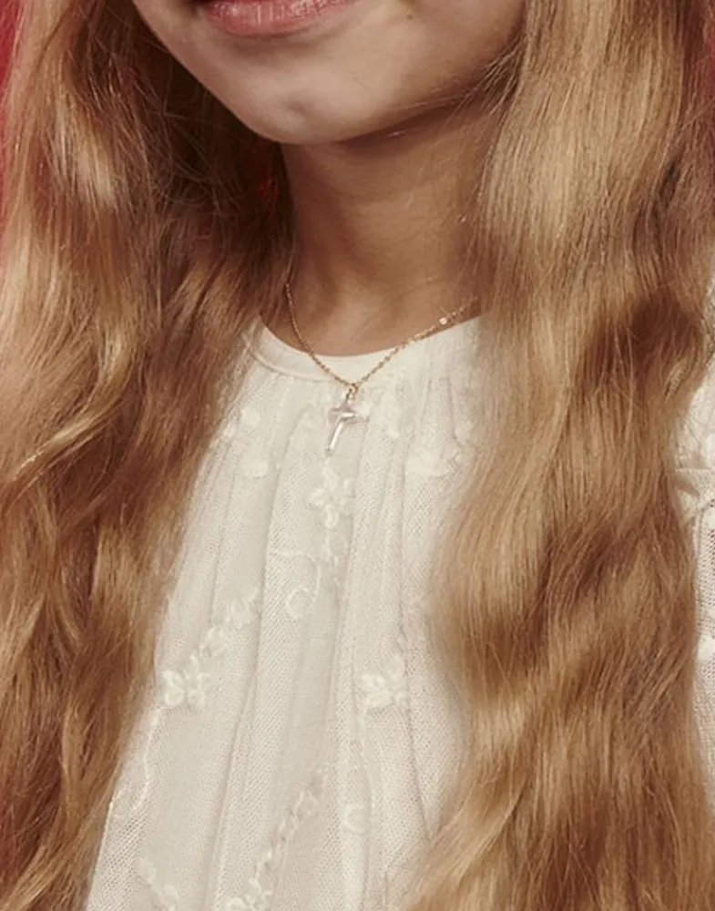Gold Necklaces|Majorica Caelum Communion Necklace With Pearl Cross