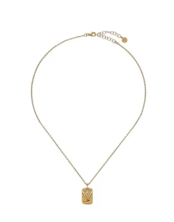 Gold Necklaces|Majorica Caelum Communion Necklace With Golden Medallion