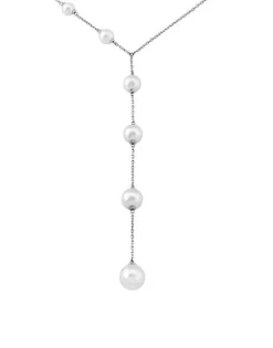 Pearl Chain Necklaces|Majorica Chained Necklace Ilusion