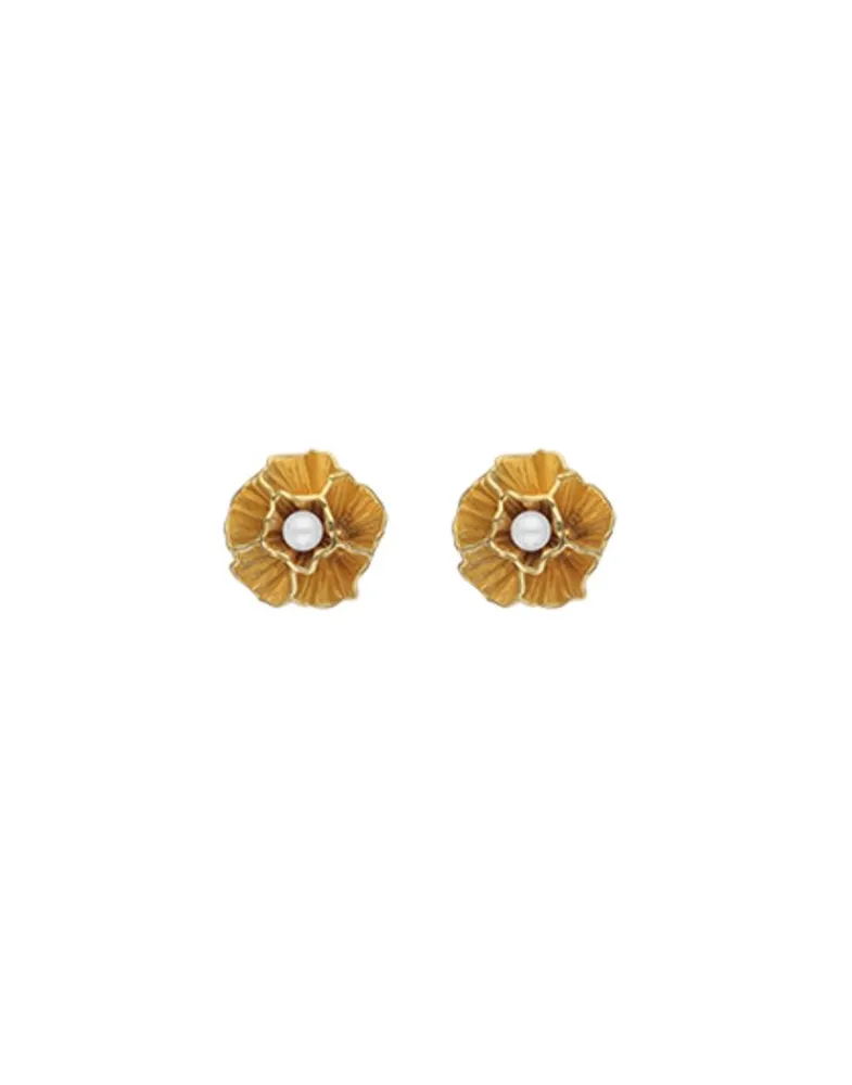 Short Earrings|Majorica Clavelina Short Earrings With A White Pearl