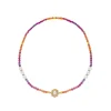 Necklaces With Stones|Majorica Color Pop Sunset Necklace With Gradient Stones And White Pearls