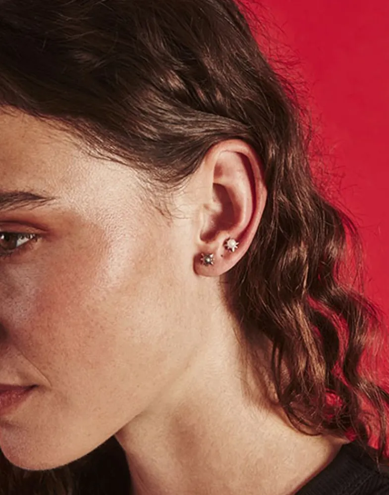 Piercings|Majorica Cos Collection Sun Earring With 4Mm White Pearl
