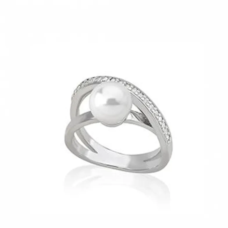 Medium-Sized Rings|Majorica Cross Ring Exquisite