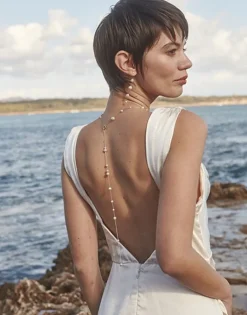 Wedding Necklaces|Majorica Dangle Extension With Pearls And Chain 30Cm