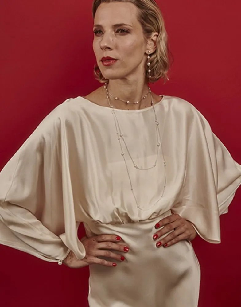 Long Pearl Necklaces|Majorica Dangle Necklace Strung With Round Pearls 160Cm