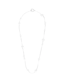 Wedding Necklaces|Majorica Dangle Necklace Strung With Round Pearls 40Cm