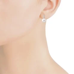 Silver Earrings|Majorica Earring Fugaz