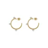 Pearl Hoop Earrings|Majorica Earrings Bejart