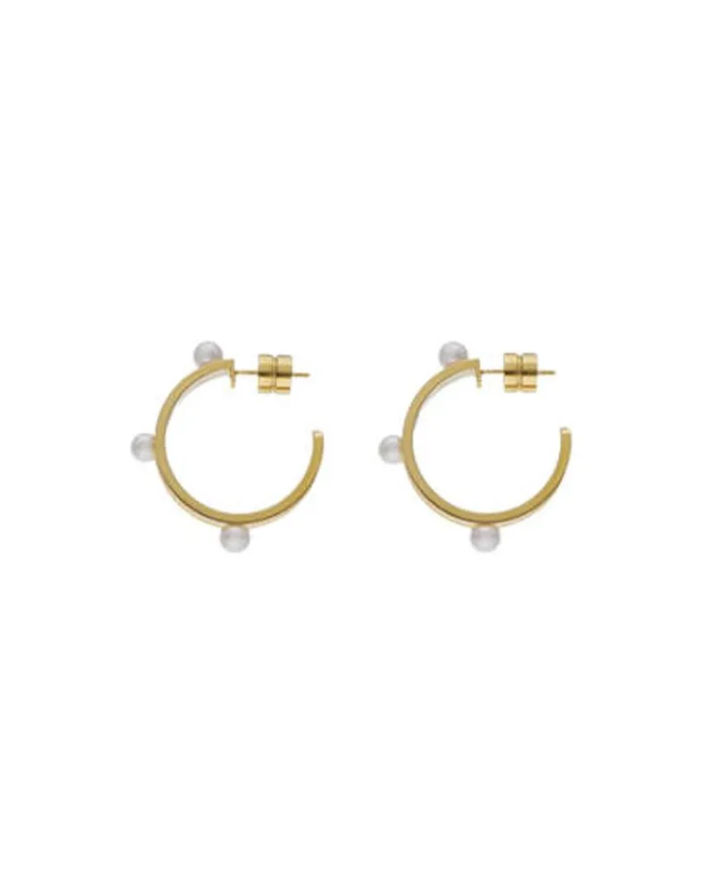 Pearl Hoop Earrings|Majorica Earrings Bejart