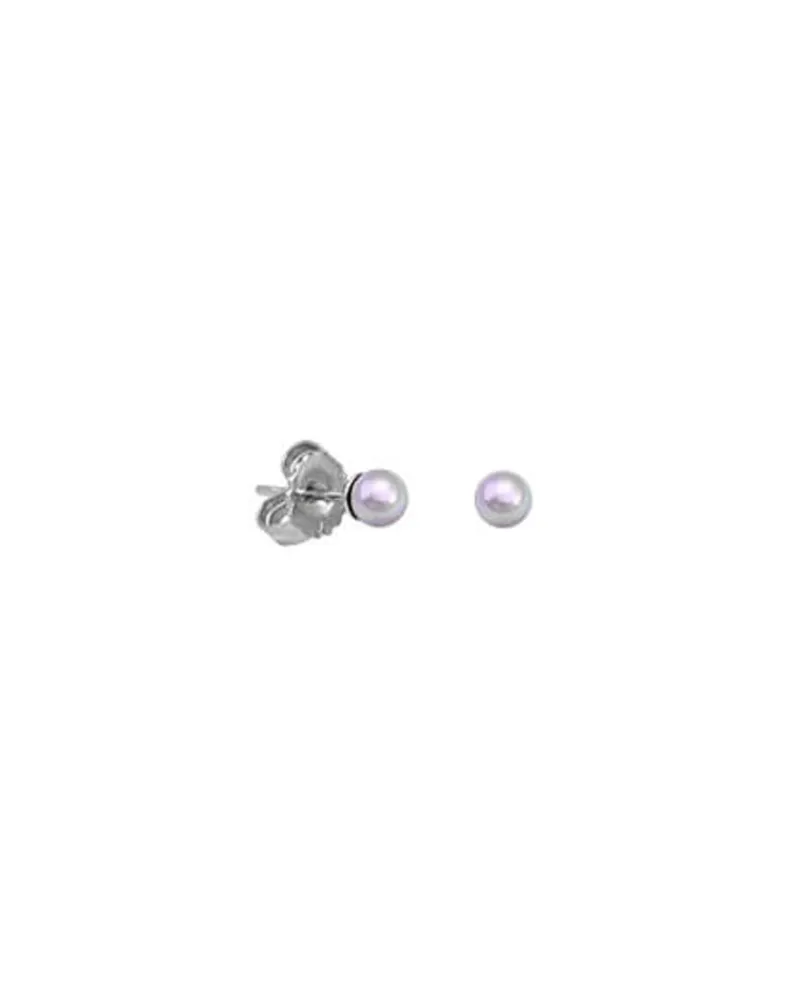 Pearl Stud Earrings|Majorica Earrings Cies Silver With 4Mm Nuage Pearl