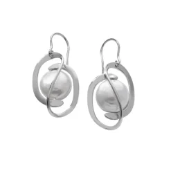Pearl Drop Earrings|Majorica Earrings Corcega