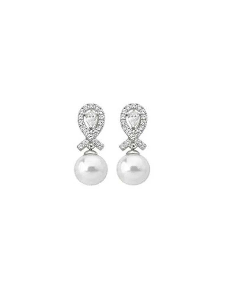 Bridal Earrings|Majorica Earrings Exquisite Pave