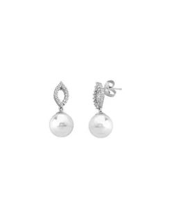 Pearl Drop Earrings|Majorica Earrings Luna