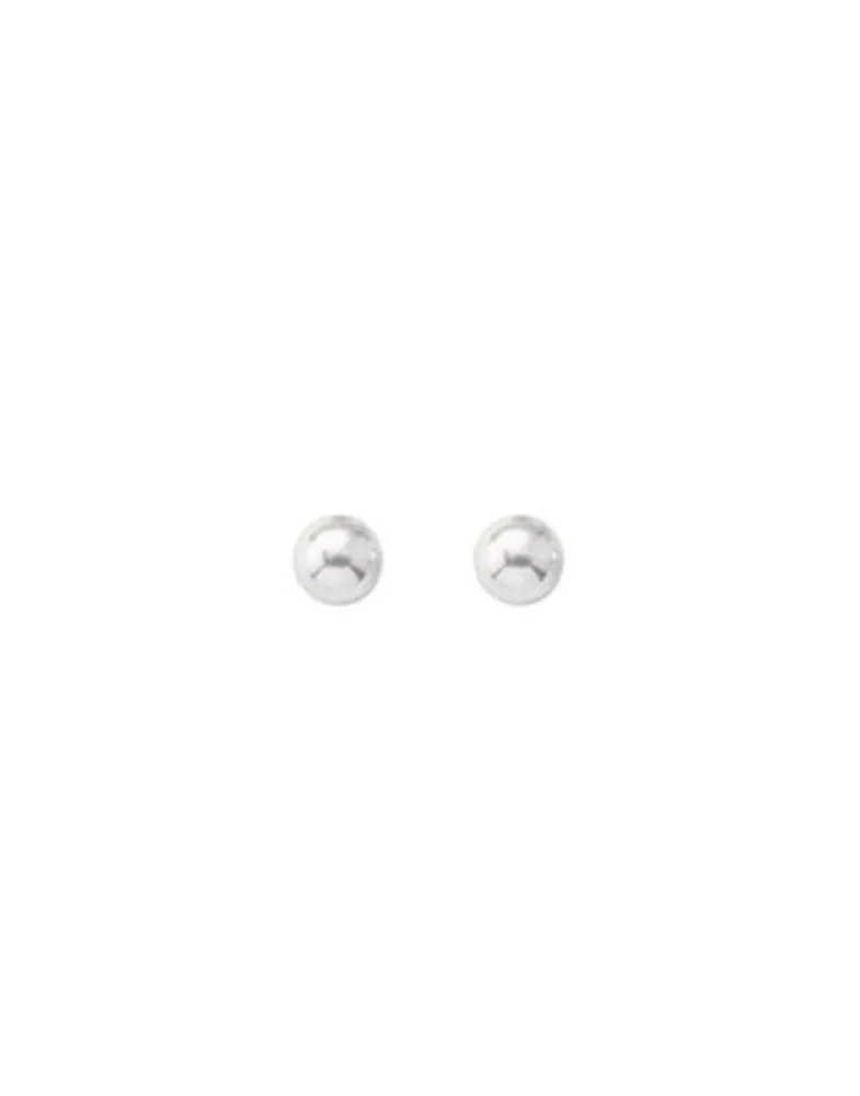 Pearl Stud Earrings|Majorica Earrings Lyra Gold Plated With 7Mm White Pearl