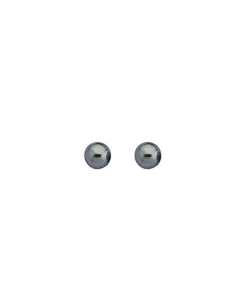 Pearl Stud Earrings|Majorica Earrings Lyra Silver With 8Mm Gray Pearl