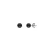 Pearl Stud Earrings|Majorica Earrings Lyra Silver With 8Mm Tahiti Pearl
