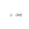 Pearl Stud Earrings|Majorica Earrings Lyra Silver With 9Mm White Pearl
