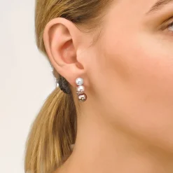 Short Earrings|Majorica Earrings Nuit Multicolored Pearls