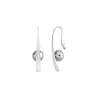 Pearl Drop Earrings|Majorica Earrings Planet Silver With 10Mm Gray Pearl