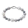 Silver Bracelets|Majorica Estela Multicolour Pearl Bracelet
