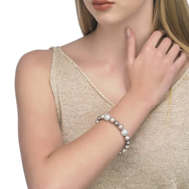 Silver Bracelets|Majorica Estela Multicolour Pearl Bracelet