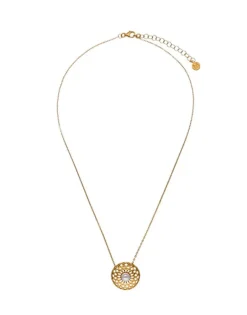 Pendants With Chain|Majorica Etna Necklace In Gold-Plated Silver And Round Pearl 37Cm