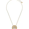 Pendants With Chain|Majorica Etna Necklace In Gold-Plated Silver And Round Pearl 42Cm