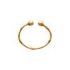 Bangle Bracelets|Majorica Golden Bamboo Adjustable Bracelet With Champagne Pearls