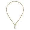 Pearl Chain Necklaces|Majorica Golden Necklace Tender