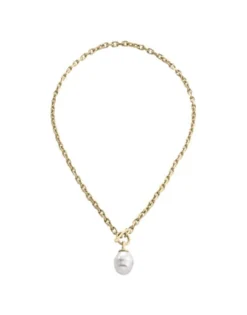 Pearl Chain Necklaces|Majorica Golden Necklace Tender