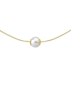Pendants With Chain|Majorica Golden Silver Large Pendant Nuada 12Mm
