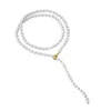 Long Pearl Necklaces|Majorica Golden Silver Necklace Lyra 8Mm 90Cm