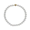 Long Pearl Necklaces|Majorica Golden Silver Necklace Lyra 10Mm 45Cm