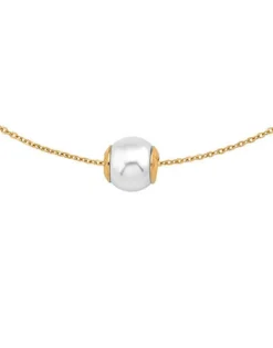 Pendants With Chain|Majorica Golden Silver Pendant Nuada 10Mm