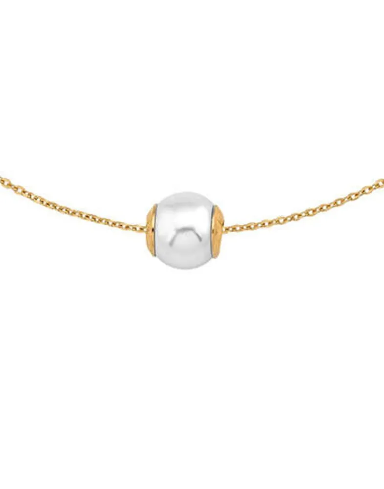 Pendants With Chain|Majorica Golden Silver Pendant Nuada 10Mm