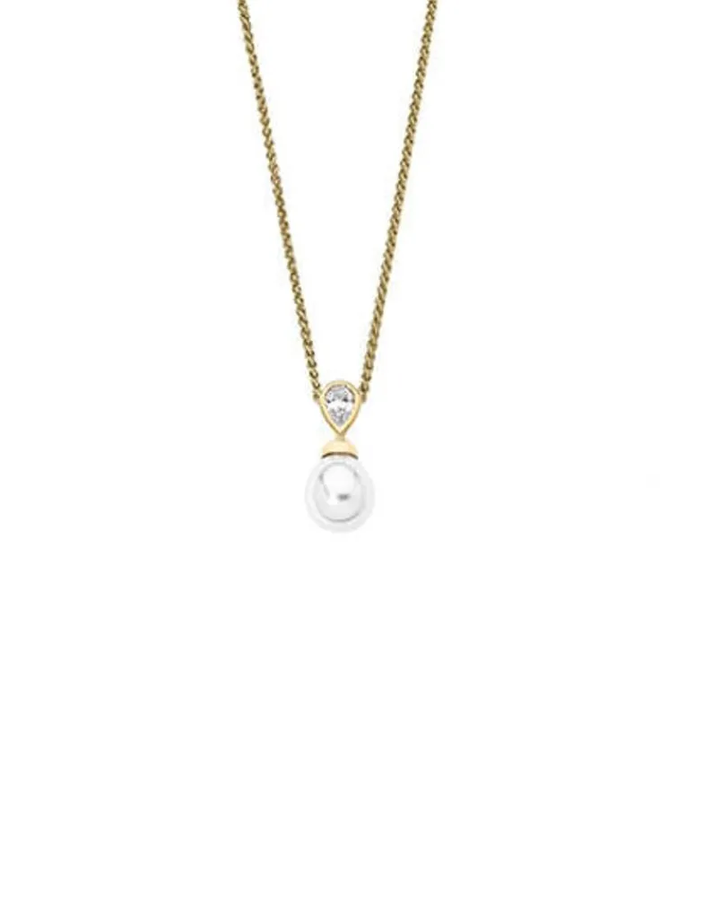 Pendants With Chain|Majorica Golden Silver Pendant Selene