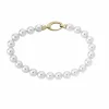 Golden Bracelets|Majorica Gold Plated Bracelet Lyra 6Mm White Pearls