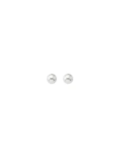 Pearl Stud Earrings|Majorica Gold Plated Cies With 5Mm White Pearl