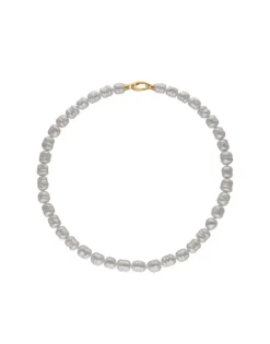 Long Pearl Necklaces|Majorica Gold-Plated Necklace Agora