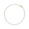 Long Pearl Necklaces|Majorica Gold Plated Necklace Lyra 45Cm And 6Mm White Pearls