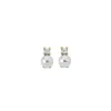 Tu & Yo Earrings|Majorica Gold Plated Selene Earrings With 8Mm White Pearl And Zircons